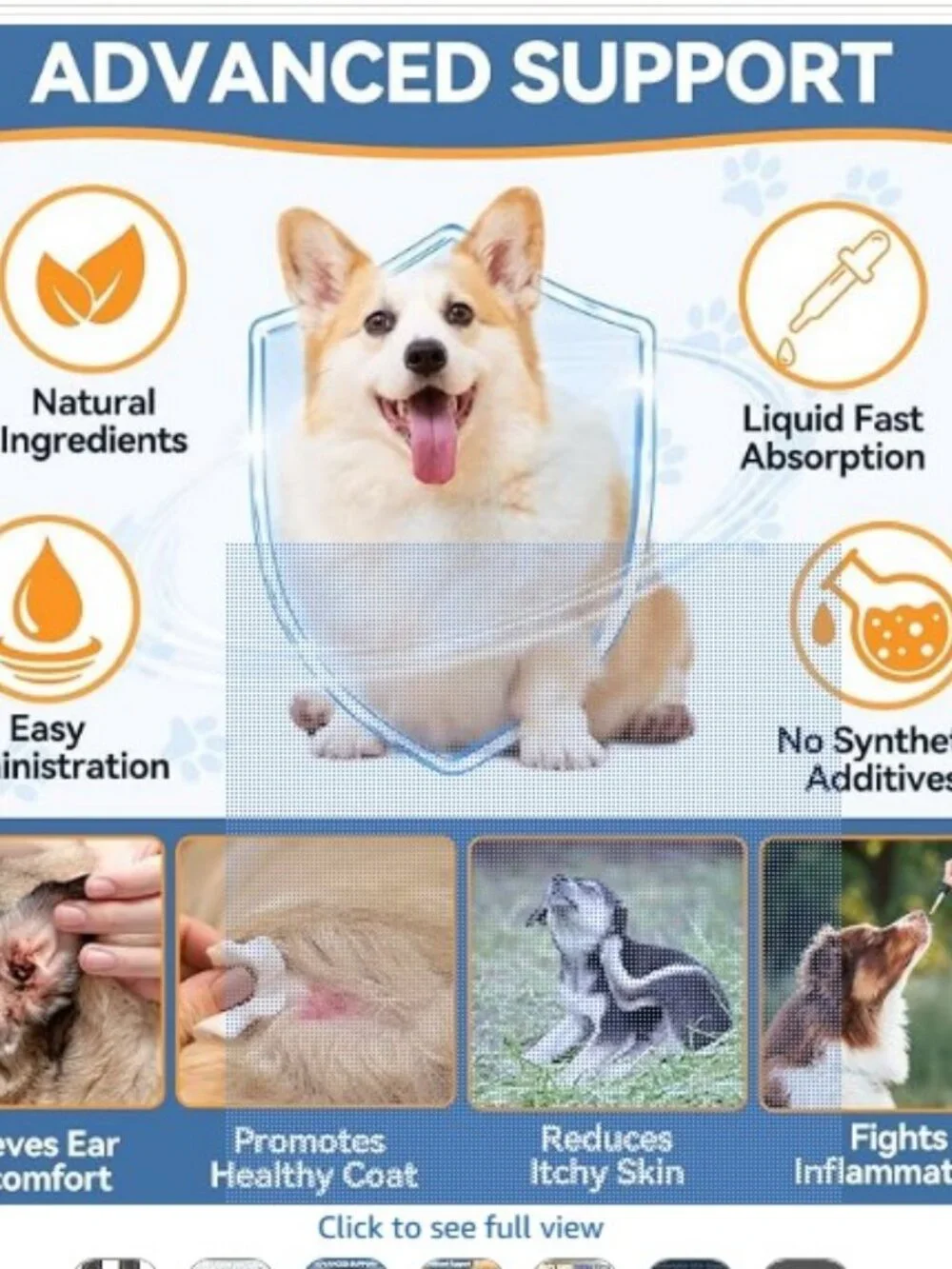 Natural Yeast Relief for Dogs/Cats Support Healthy Itch Relief, Ear Discomfort